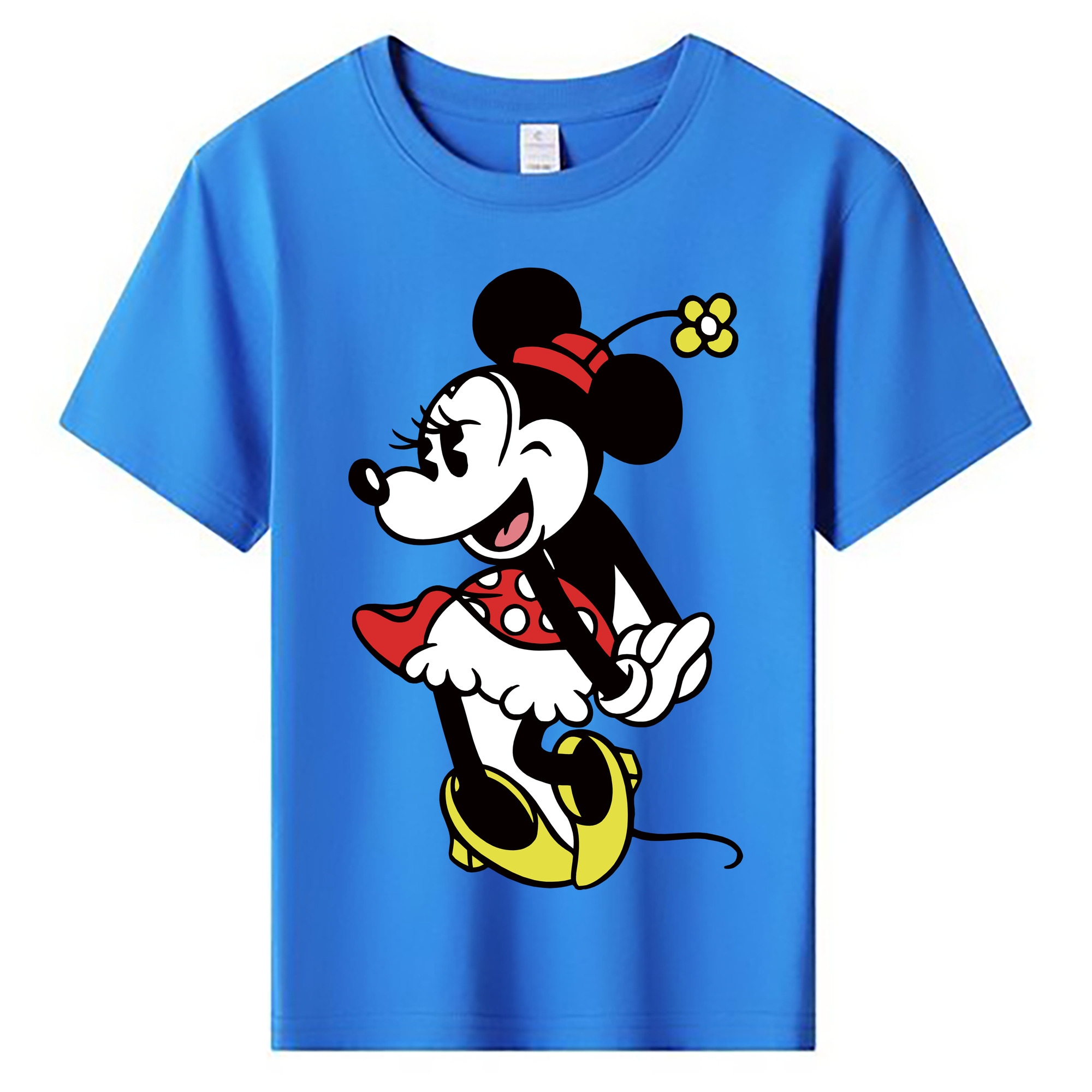 ミッキーマウス Mickey Mouse 綿100％キッズTシャツ（フロントプリント）